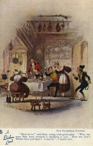 In Dickens Land - The Pickwick Papers Postcard by Hablot Knight Browne